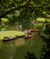 Stourhead, Wiltshire, South West England, UK: punts - River Stour - photo by T.Marshall