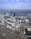 London, England: The City and the Thames - Aerial - photo by A.Bartel