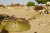 Eritrea - Hagaz, Anseba region - a tank turret in a village, near a water well - war remains - photo by E.Petitalot