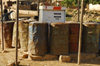 Eritrea - Senafe, Southern region: empty tanks around the only gas pump - photo by E.Petitalot