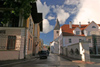 Estonia - Tartu / TAY (Tartumaa province): street and St. John's church - photo by A.Dnieprowsky