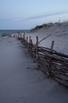 Estonia - Parnu: Wattle Fence, Parnu Beach - photo by K.Hagen
