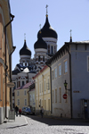 Estonia, Tallinn: Alexander Nevsky Cathedral over old town - photo by J.Pemberton