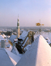Estonia / Estonsko / Eesti - Tallinn / TLL / Reval : snow covered roofs of the old town - view from Toompea Hill - Unesco world heritage site / Tallinna vanalinn (Harjumaa province) - photo by M.Torres