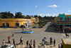 Gondar, Amhara Region, Ethiopia: Piazza and main avenue - photo by M.Torres