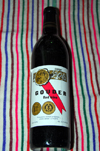 Gondar, Amhara Region, Ethiopia: Gouder red wine - awarded a DDR medal - photo by M.Torres