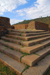 Axum - Mehakelegnaw Zone, Tigray Region: Dungur / Dongour - Queen of Sheba's palace - steps - photo by M.Torres