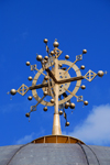 Axum - Mehakelegnaw Zone, Tigray Region: Church of St Mary of Zion - cross atop the dome - photo by M.Torres