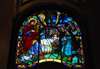 Addis Ababa, Ethiopia: Holy Trinity Cathedral - stained glass - Nativity of Jesus - photo by M.Torres