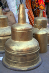 Addis Ababa, Ethiopia: merkato - bell made from a truck wheel - photo by M.Torres