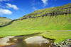 Kaldbaksbotnur, Streymoy island, Faroes: farm and stream at the bottom of Kaldbaksfjrur fjord - photo by A.Ferrari
