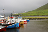 Norragta / Gta village, Eysturoy island, Faroes: fishing boats in the harbour - photo by A.Ferrari