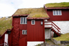 Trshavn, Streymoy island, Faroes: Faroese houses with turf roofs in the Tinganes peninsula - photo by A.Ferrari