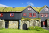 Kirkjubur, Streymoy island, Faroes: roykstova of the Kirkjubargarur - 900 years old farm house, formerly the bishops residence, is today a museum and museum home of the Patursson family - Bndagarurin - photo by A.Ferrari