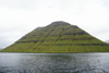 Kunoy island, Noroyar, Faroes: the 'Woman island' from the sea - photo by A.Ferrari