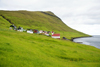 Husar village, Kalsoy island, Noroyar, Faroes: plenty of green grass and no trees - quintessential Faroese landscape - photo by A.Ferrari
