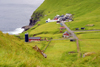 Trllanes, Kalsoy island, Noroyar, Faroes: farm and the village - municipality of Klaksvkar - photo by A.Ferrari