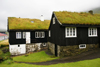 Norragta village, Eysturoy island, Faroes: houses with peat roof - the village is famous for Trndur Gtuskegg, of the Icelandic saga Faereyingasaga - Gtu kommuna municipality - photo by A.Ferrari
