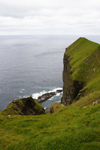 Kalsoy island, Noroyar, Faroes: cliffs near the Kallur lighthouse - photo by A.Ferrari