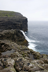 Bsdalafossur waterfall, Vgar island, Faroes: where Srvagsvatn lake falls into the Atlantic Ocean - photo by A.Ferrari