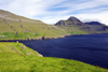 Streymoy island, Faroes: fjord, near Leynar - rugged landscape - photo by A.Ferrari