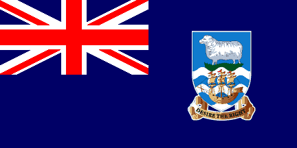 Falkland islands / Ilhas Malvinas / Iles Malouines / Islas Malvinas - flag