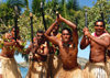Rabi Island, Vanua Levu Group, Northern division, Fiji: warriors - scary welcome ceremony - photo by R.Eime