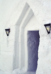 Finland - Lapland - Kemi - snow church - gate - Arctic images by F.Rigaud