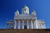 Helsinki, Finland: Lutheran Cathedral - hexastyle portico and green dome - Suurkirkko / Storkyrkan - photo by A.Ferrari