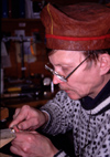 Finland - Lapland - Inari - artisan - jewler at work - Arctic images by F.Rigaud