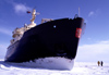 Finland - Lapland - Kemi - Gulf of Bothnia - Sampo icebreaker - prow - Arctic images by F.Rigaud