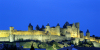 France - Languedoc-Roussillon - Carcassone: city walls - nocturnal - photo by A.Bartel
