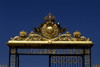 Versailles, Yvelines dpartement, France: Palace of Versailles / Chteau de Versailles - detail of the main entrance - gilded iron - photo by Y.Baby