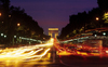 Paris: Champs-lyses at night - seen from Place de la Concorde - photo by Y.Baby