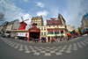 France - Paris: Moulin Rouge - fisheye view (photo by Pierre Jolivet)