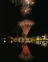 Le Havre, Seine-Maritime, Haute-Normandie, France: fireworks and water at Bassin du Commerce - photo by A.Bartel