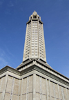 Le Havre, Seine-Maritime, Haute-Normandie, France: St. Josephs Church from below - architect Auguste Perret - UNESCO World Heritage Site - photo by A.Bartel
