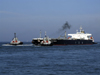 Le Havre, Seine-Maritime, Haute-Normandie, France: Sapporo Princess Oil Tanker, Tugs - photo by A.Bartel