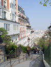 France - Paris: Montmartre - Parisian stairs - photo by K.White