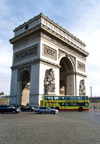 France - Paris: Arc de Triomphe - side view (photo by K.White)