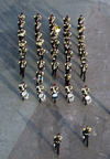 France - Paris: Military Marching band - Avenue Des Champs Elysees - photo by K.White