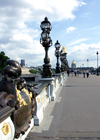 France - Paris: on Pont Alexandre III - engineers Rsal and Alby - photo by K.White