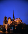 Paris, France: Notre Dame - le de la Cit - southeast view - nocturnal - photo by A.Bartel