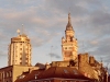 France - Dunkerque: city hall tower and an intruder in the skyline (photo by M.Bergsma)