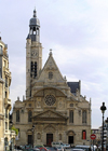 France - Paris: Church in Latin Quarter... with a minaret - mosque - photo by J.Kaman
