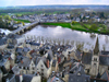 France - Chinon - Loire Valley (Dpartement indre-et-loire - Rgion Centre): Loire river - view from the chateau (photo by A.Caudron)