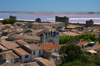 France - Languedoc-Roussillon - Gard - Aigues-Mortes - view from the outer town wall looking seaward - photo by T.Marshall