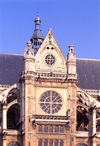 Paris, France: sundial of St. Eustache church - Gothic architecture by Domenico da Cortona - rue Montorgueuil, Les Halles - Ier arrondissement - photo by A.Bartel