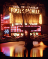 Paris, France: Place Pigalle - Follies Pigalle and fountain at night - 9e arrondissement - photo by A.Bartel