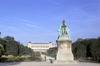 Paris, France: Jardin des Plantes botanical garden - statue of Jean-Baptiste Lamarck in front of the building of the Grande Galerie de l'volution - 5me arrondissement - photo by A.Bartel